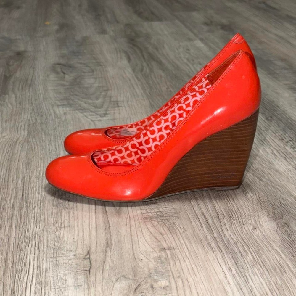 Coach wedge pumps size 7.5